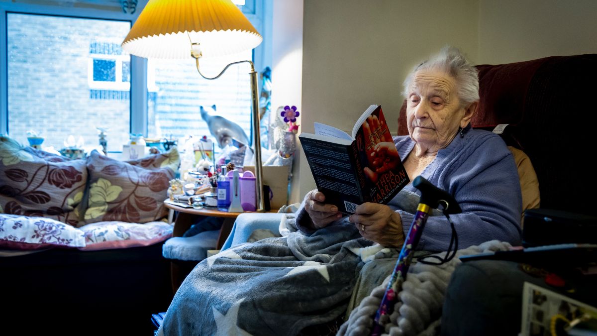 Elder reading